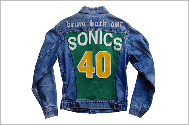 Raffle Item #15: One-of-a-kind Vintage Seattle Super Sonics Jacket